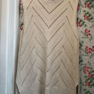 Banana Republic Beige Knit Sweater women’s size large